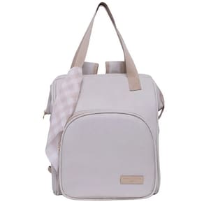 Mochila de Maternidade Média Pirulitando Baby Encanto Marfim