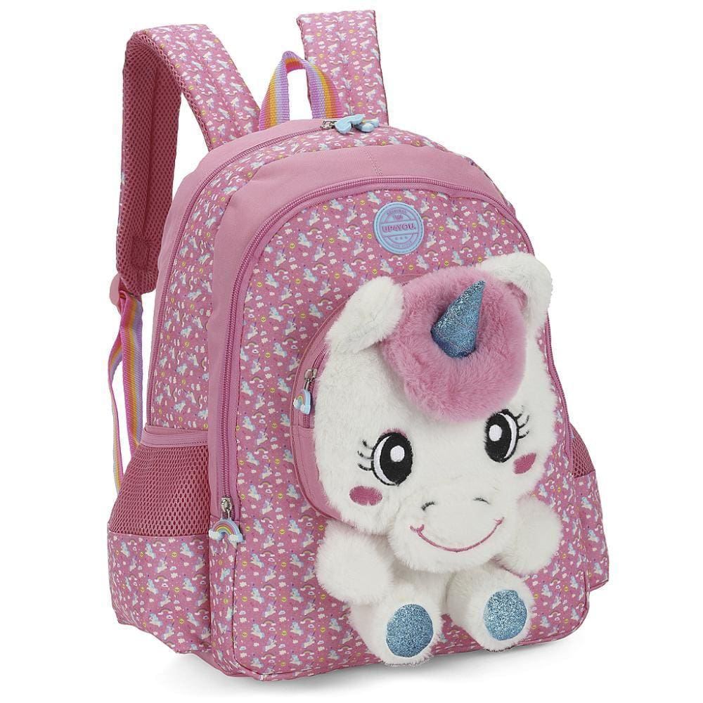 Mochila de Costas Luxcel Up4You Unicórnio Pink