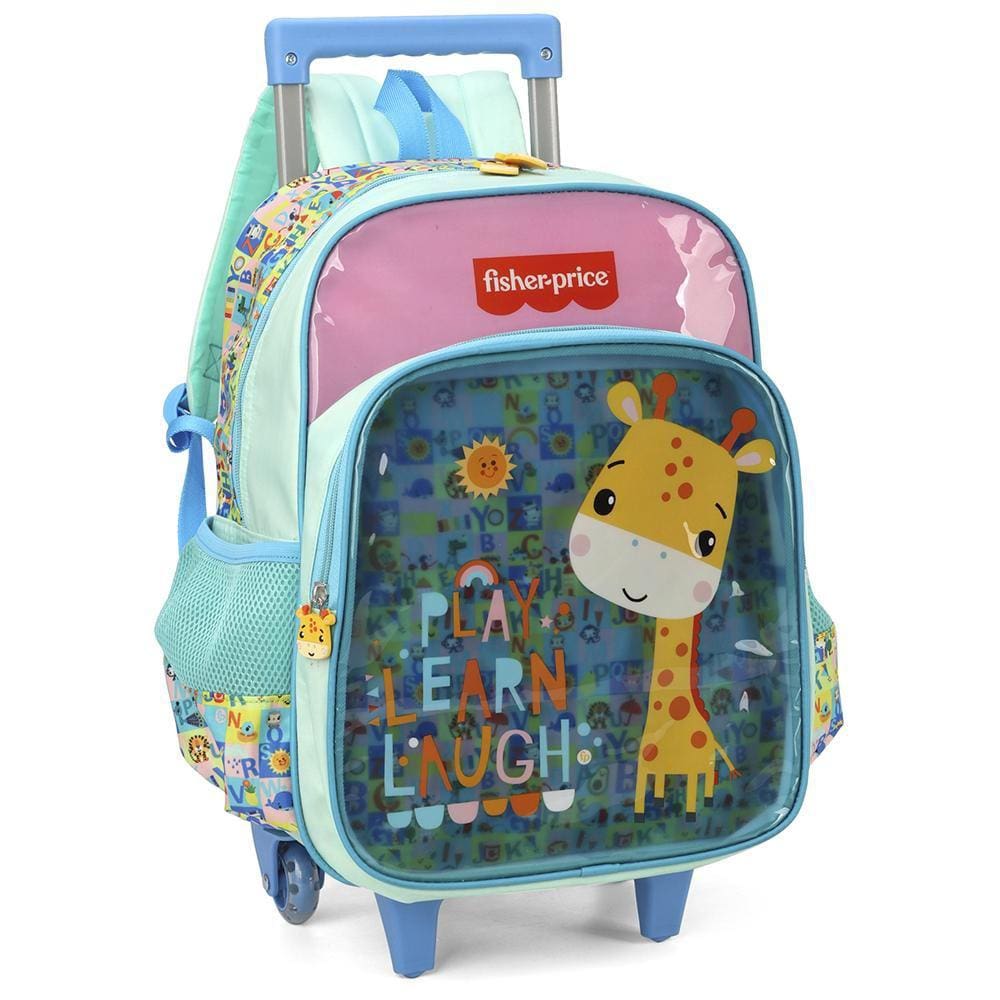 Mochila de Rodinhas Com Alça Luxcel Fisher-Price Turquesa