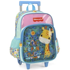 Mochila de Rodinhas Sem Alça Luxcel Fisher-Price Turquesa