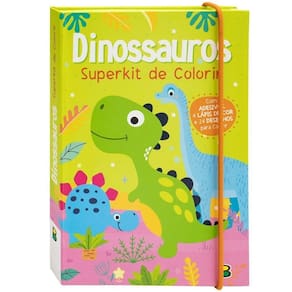 Livro Superkit De Colorir - Todolivro - Dinossauro
