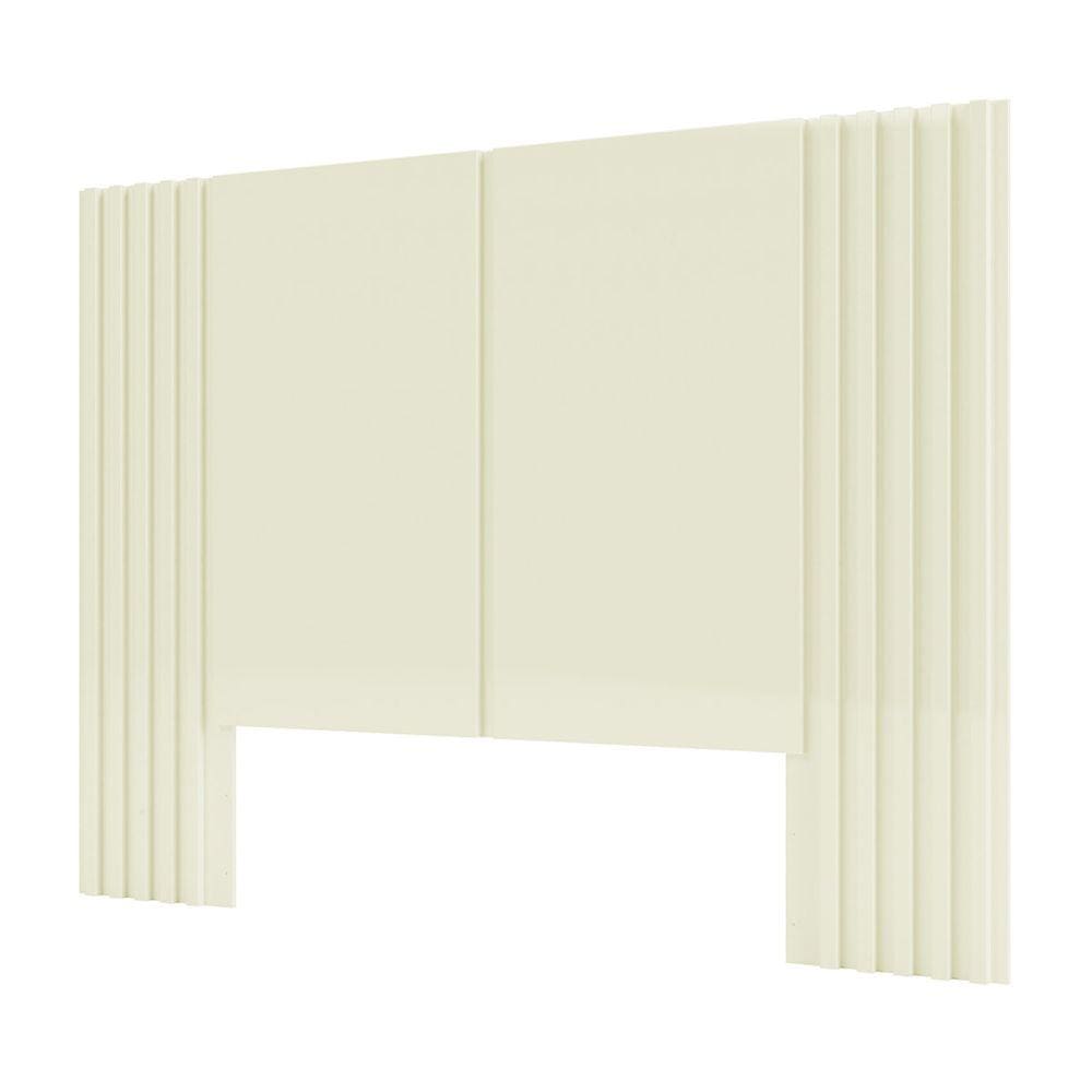 Cabeceira Detalhe Ripada 165cm em 100% MDF Off White Dalla Costa