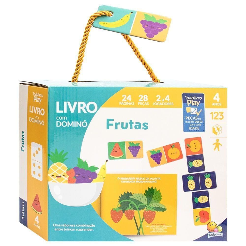 Box Play Dominó - Todolivro - Frutas