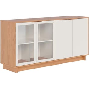 Balcao Buffet Aparador 160 Cm 4 Portas V1524 Freijo Off White Clb Freijo Off White