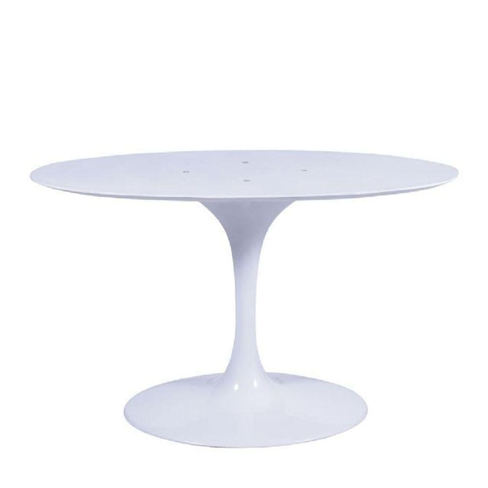 Base Mesa Saarinen Tulip Centro Oval - Branca