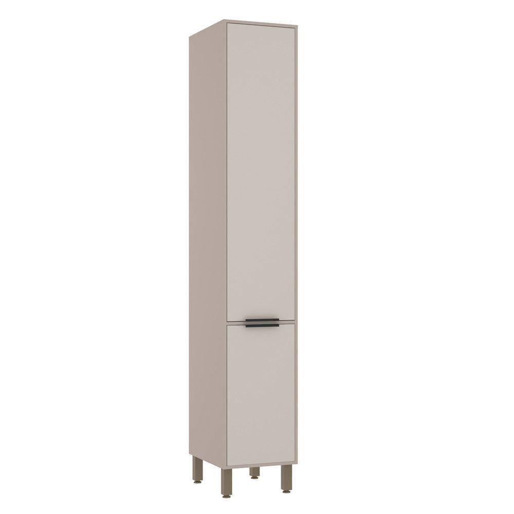 Paneleiro Simples 40cm 2 Portas Stylo Luciane Móveis Cinammon-beige