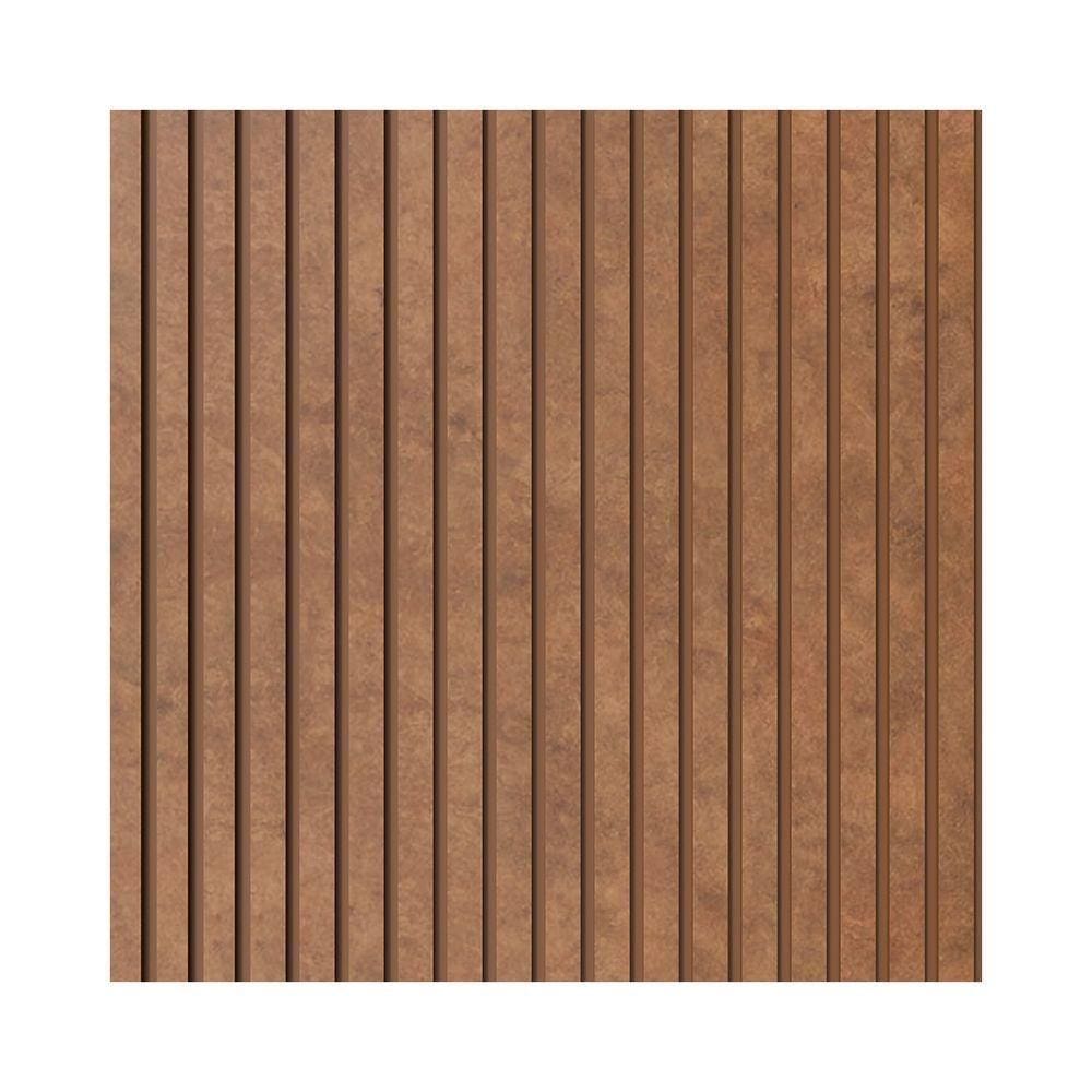 Painel Ripado Eva Laminado Autocolante 10cm Urban Bronze Metro