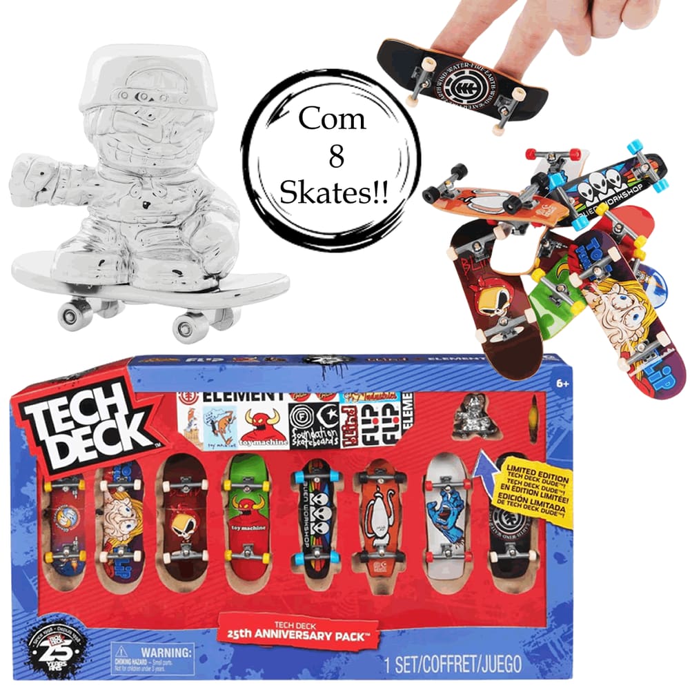 Kit skate dedo ferro  Black Friday Pontofrio