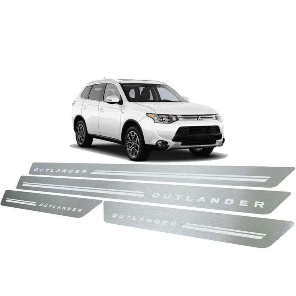 Soleira De Porta Mitsubishi Outlander 2014 Até 2016 Aço Inox