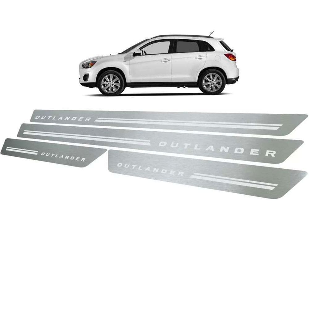 Soleira De Porta Mitsubishi Outlander 2008 Até 2013 Aço Inox