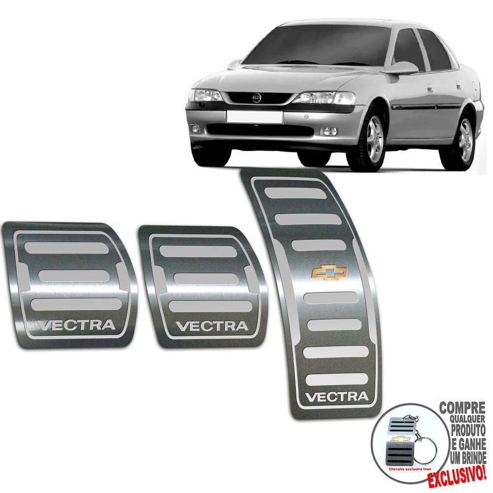 Pedaleira Manual Chevrolet Vectra 1996 Até 2005 Aço Inox