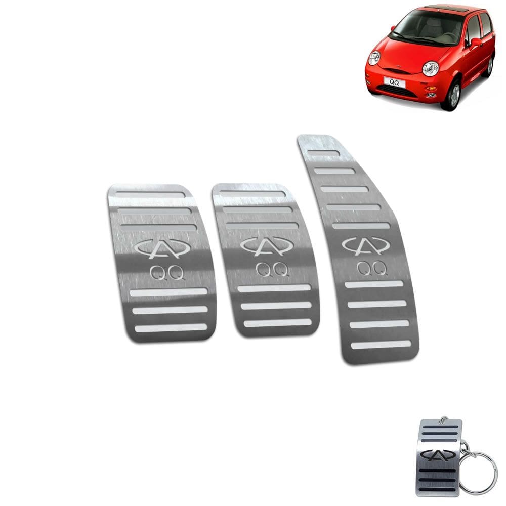 Pedaleira Chery Qq Manual 2011 Até 2014 Aço Inox