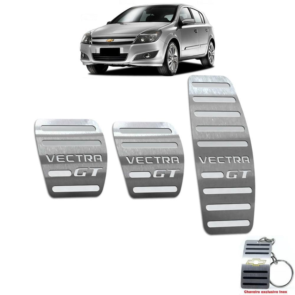Pedaleira Chevrolet Vectra Gt Manual 2008 Até 2011 Aço Inox