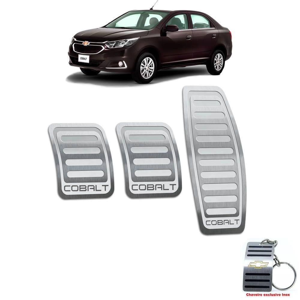 Pedaleira Chevrolet Cobalt Manual Todos Os Modelos Aço Inox