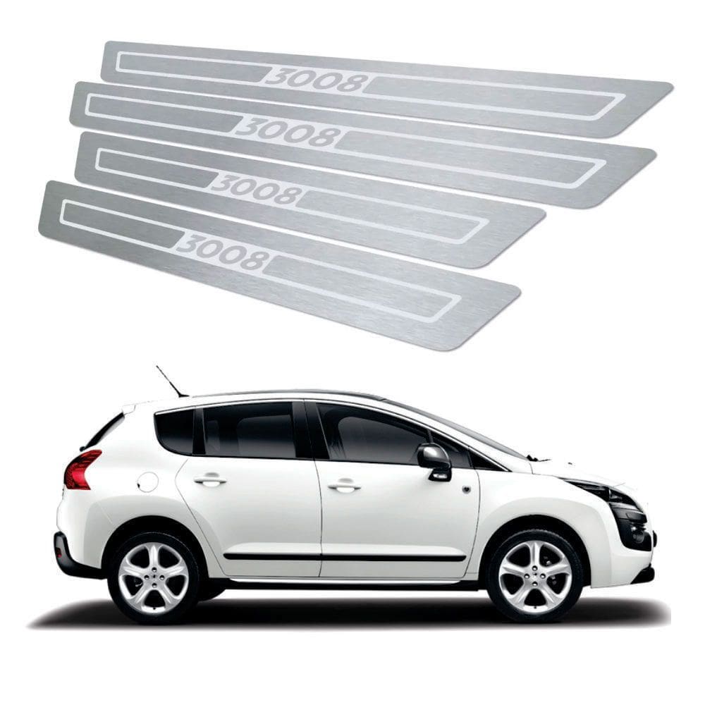 Soleira De Porta Peugeot 3008 2011 Até 2016 Aço Inox