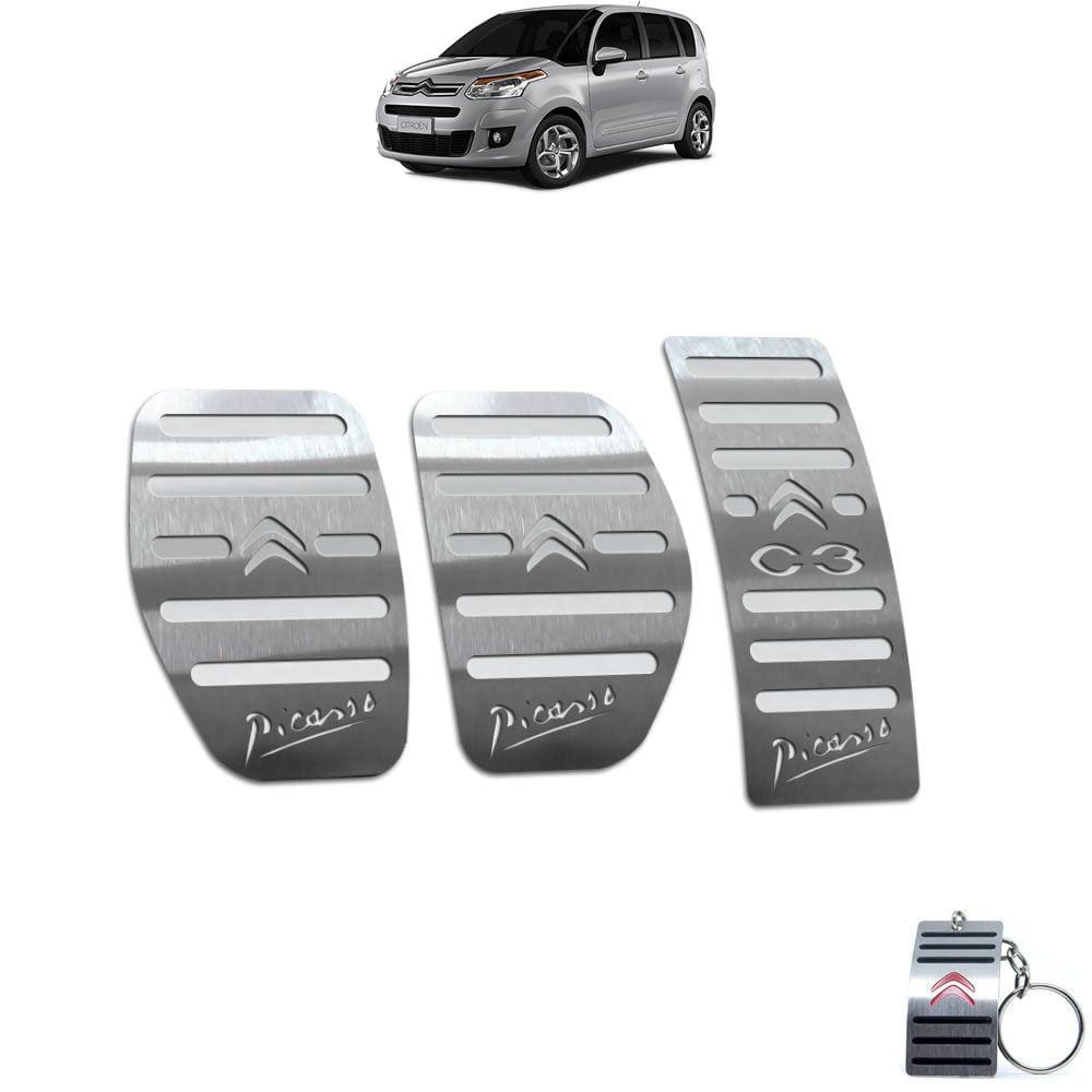 Pedaleira Citroen C3 Picasso Manual Aço Inox