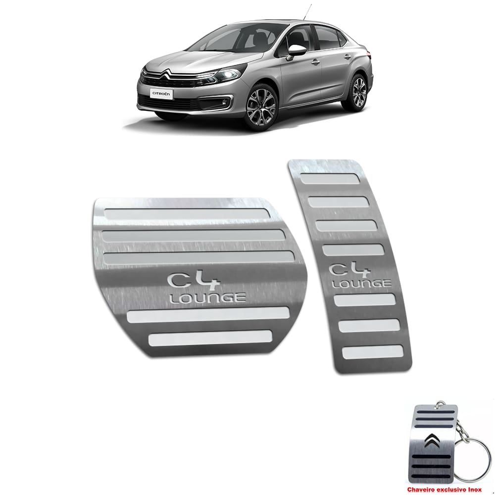 Pedaleira Citroen C4 Lounge Automatico Aço Inox