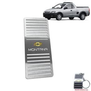 Descanso De Pé Chevrolet Montana 2003 Até 2010 Aço Inox