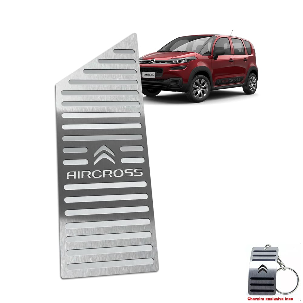 Descanso De Pé Citroen Aircross 2017 Até 2019 Aço Inox