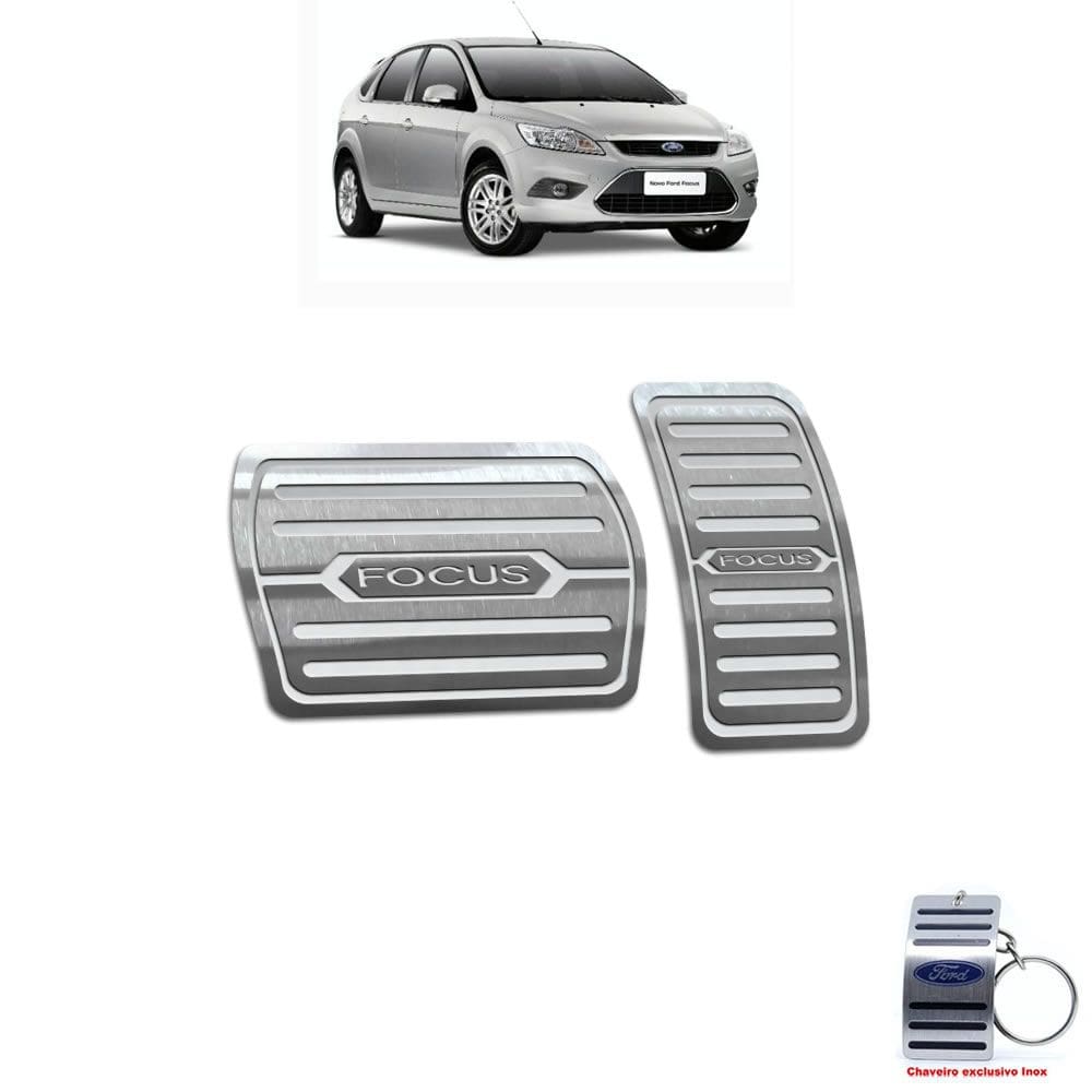 Pedaleira Automático Ford Focus 2009 Até 2013 Aço Inox