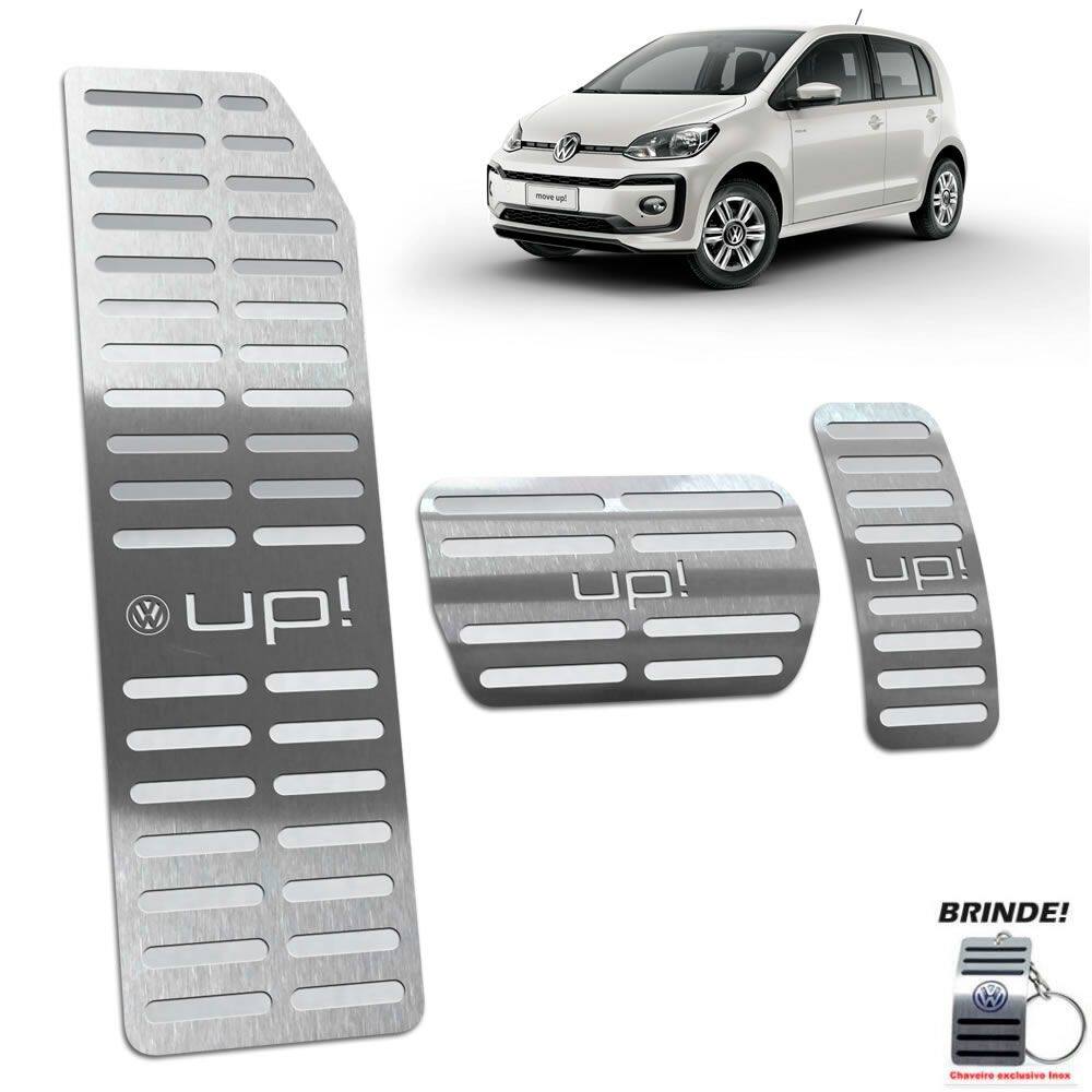 Kit Pedaleira + Descanso Up 2014 A 2020 Automatico Prata