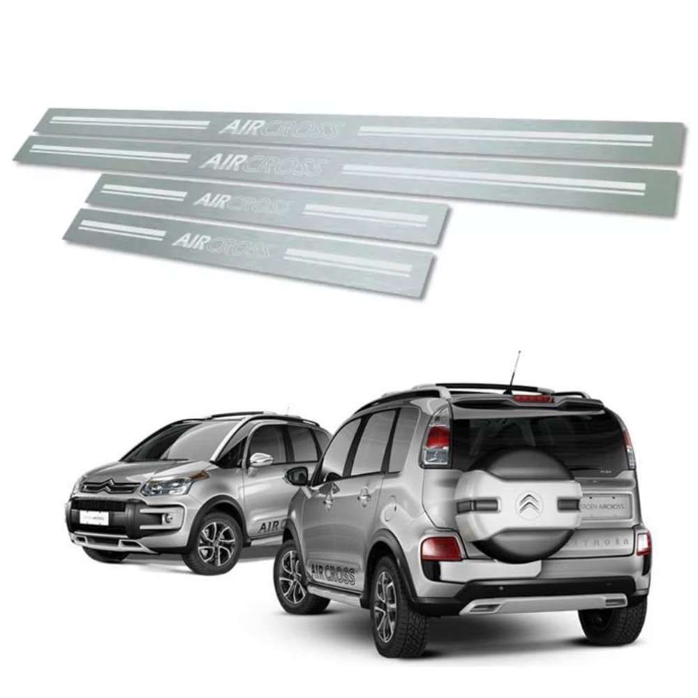 Soleira De Porta Citroen Aircross 2011 Até 2016 Aço Inox