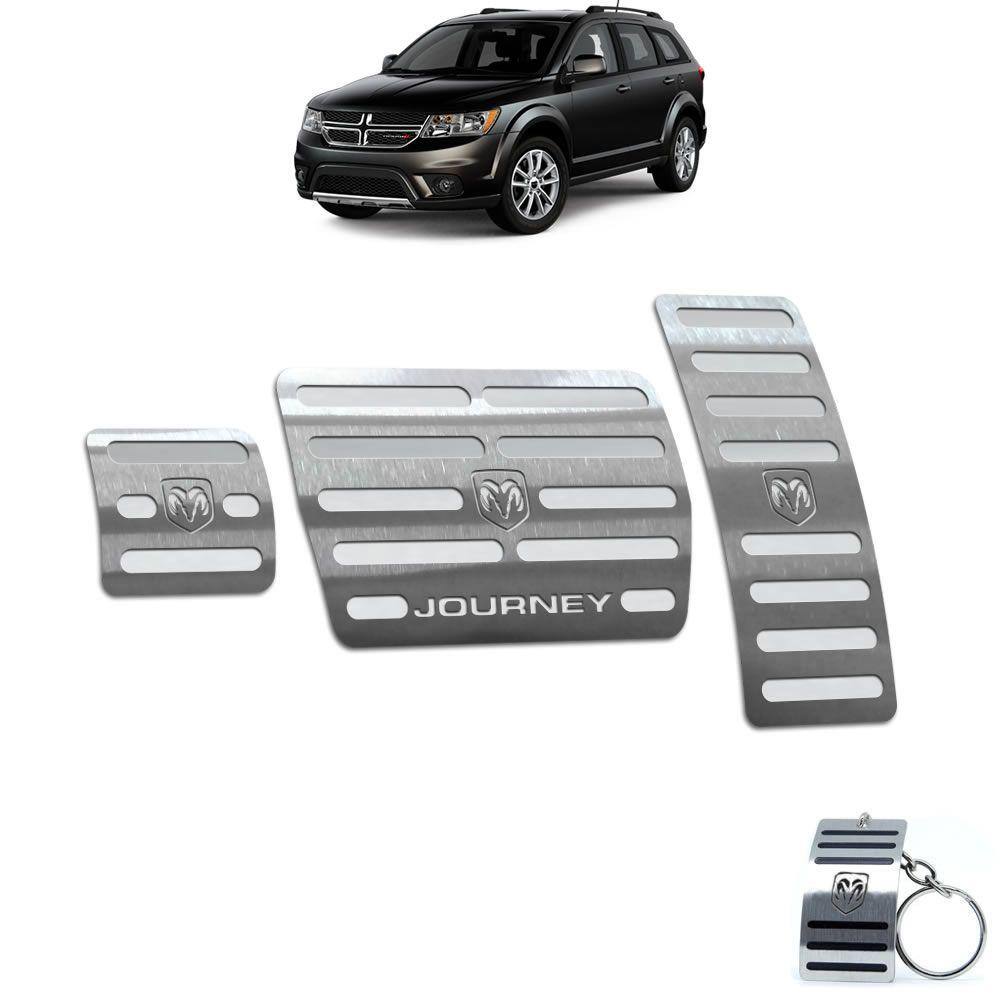 Pedaleira Dodge Journey Automático 2009 Até 2018 Aço Inox
