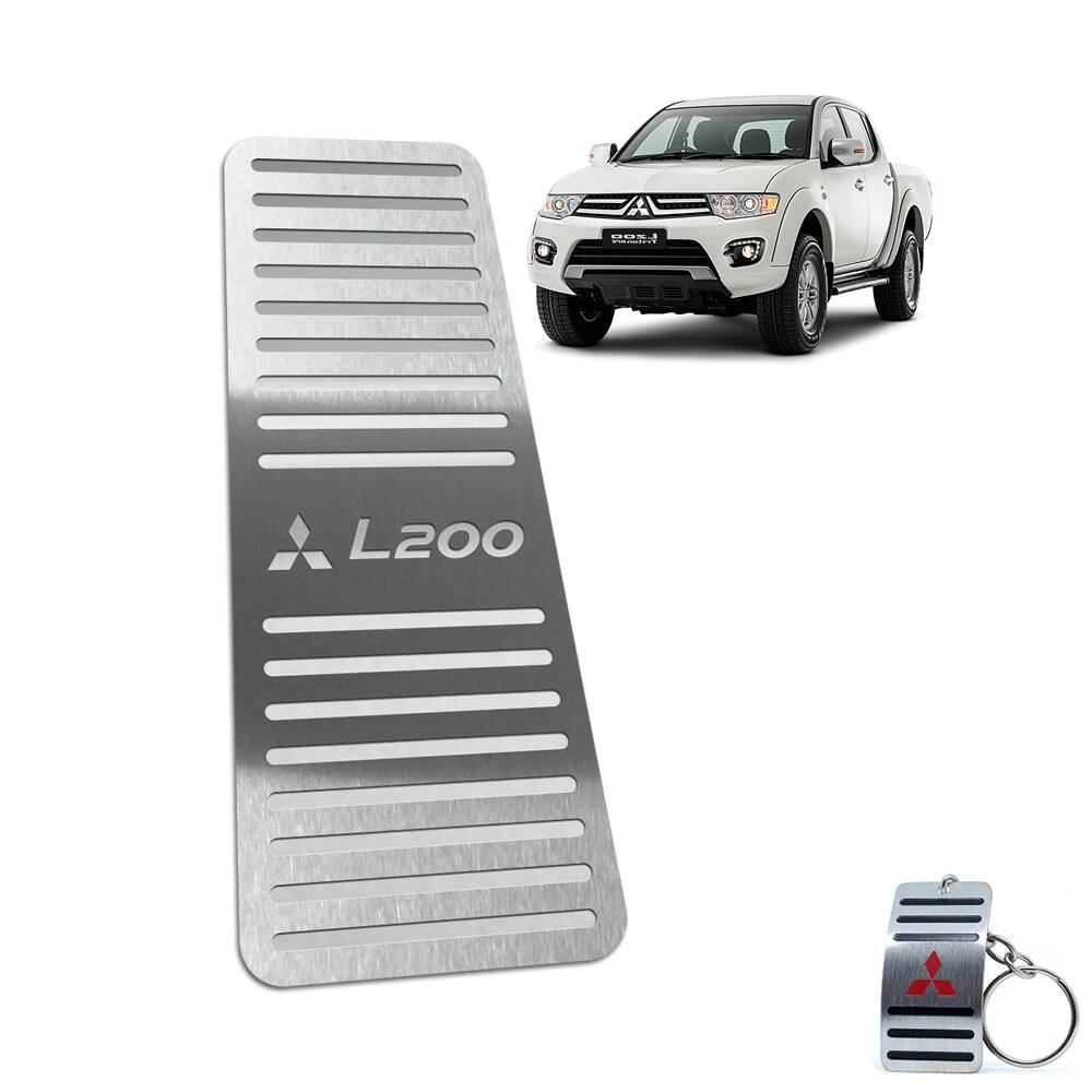 Descanso De Pé Mitsubishi L200 Triton 2008 Até 2017 Aço Inox