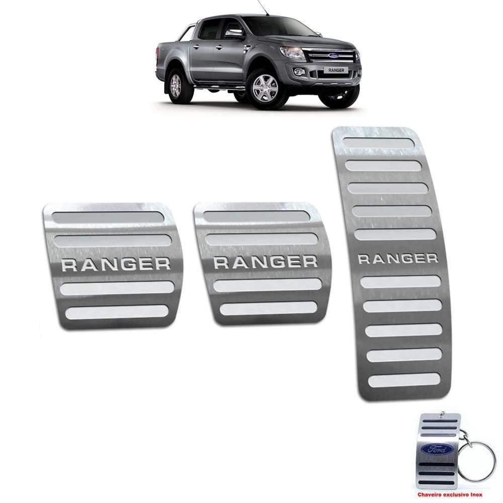 Pedaleira Manual Ford Ranger 2013 Até 2016 Aço Inox