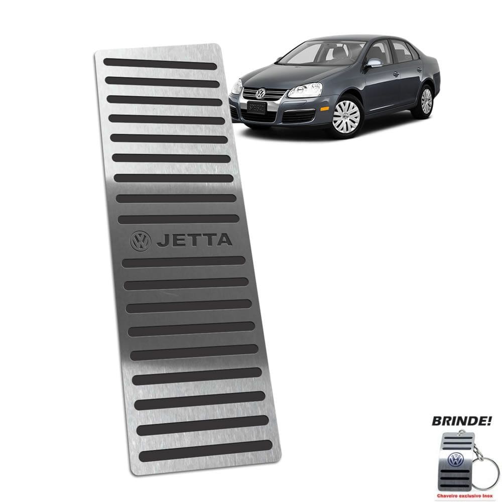 Descanso De Pé Volkswagen Jetta 2011 Até 2018 Aço Inox Preto