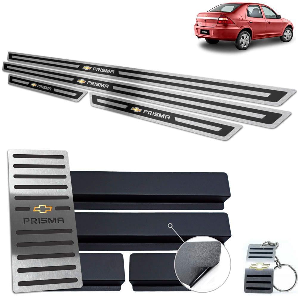 Descanso E Chevrolet Prisma 2006 A 2012 Preto Alto Relevo