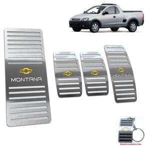 Kit Pedaleira Manual + Descanso Chevrolet Montana 2003/2010