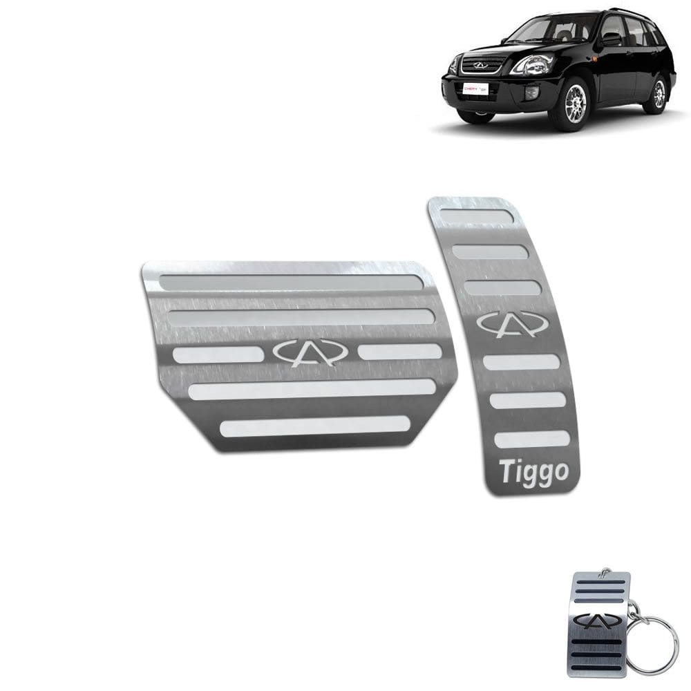 Pedaleira Chery Tiggo Automático 2010 Até 2015 Aço Inox