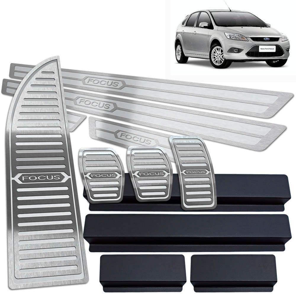 Soleira + Pedaleira + Descanso Ford Focus 2009 2013 Manual