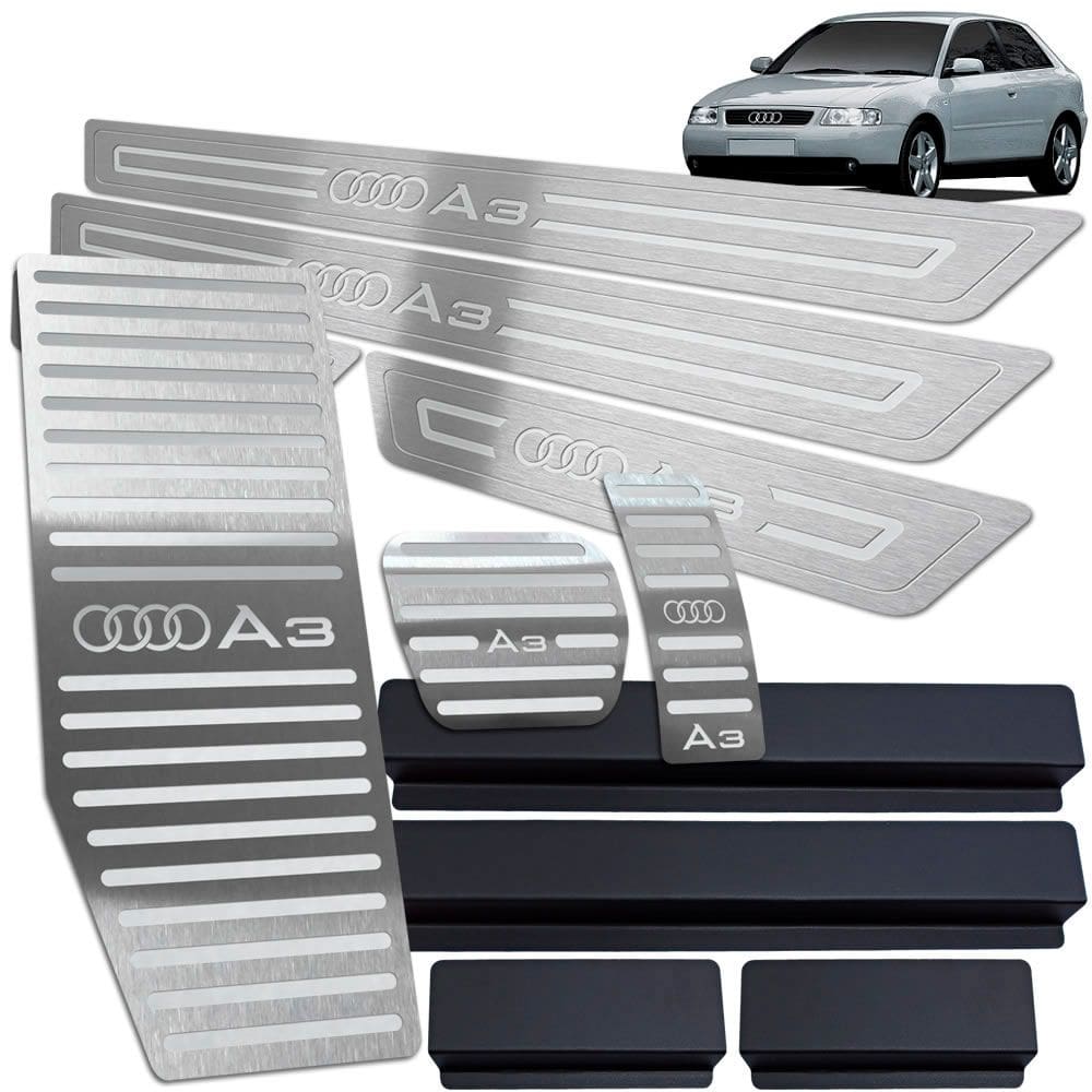 Soleira + Pedaleira Automático + Descanso Audi A3 1996 2006