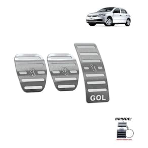 Pedaleira Volkswagen Gol G5 2008 Até 2012 Prata