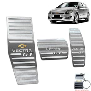 Kit Pedaleira Automático + Descanso Vectra Gt Aço Inox