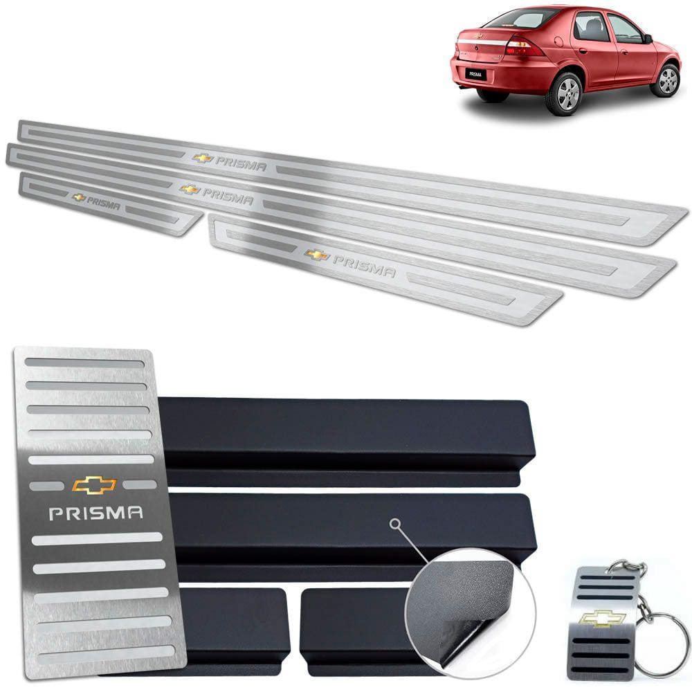 Descanso E Chevrolet Prisma 2006 A 2012 Prata Alto Relevo