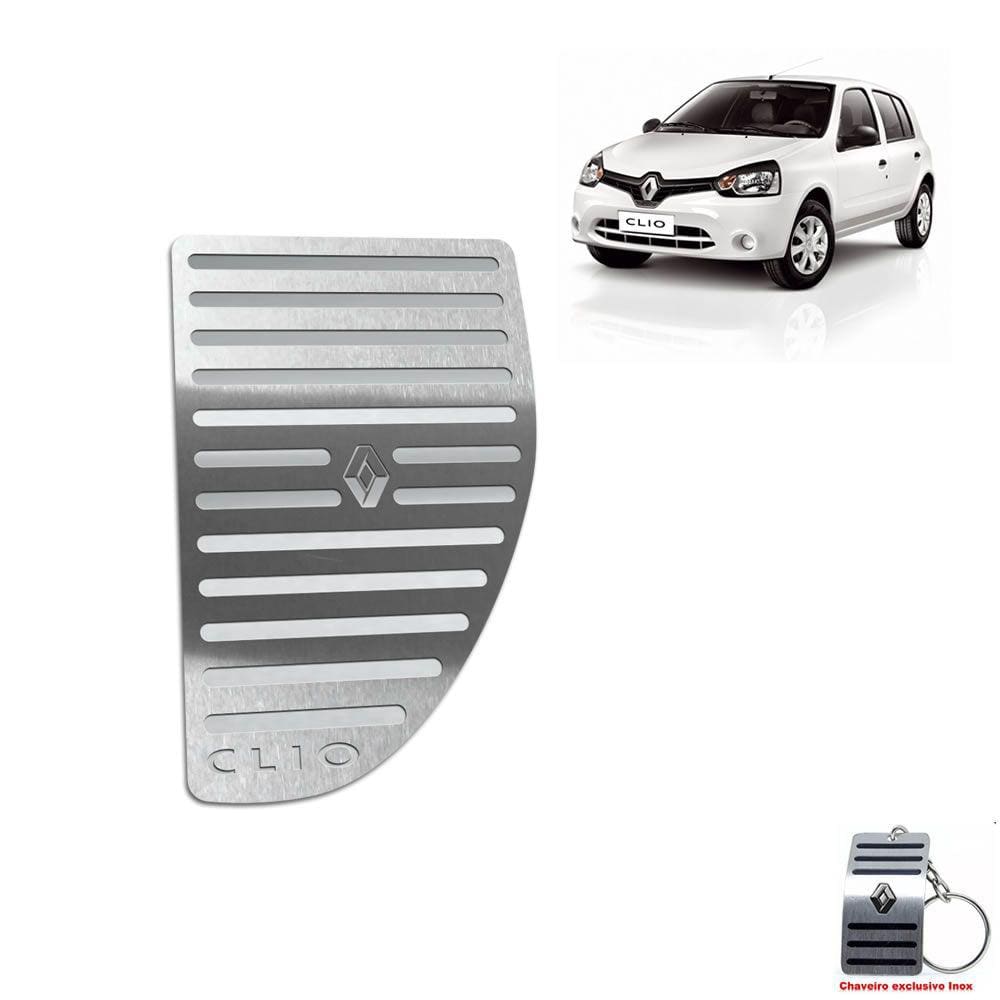 Descanso De Pé Renault Clio 2013 Até 2019 Aço Inox