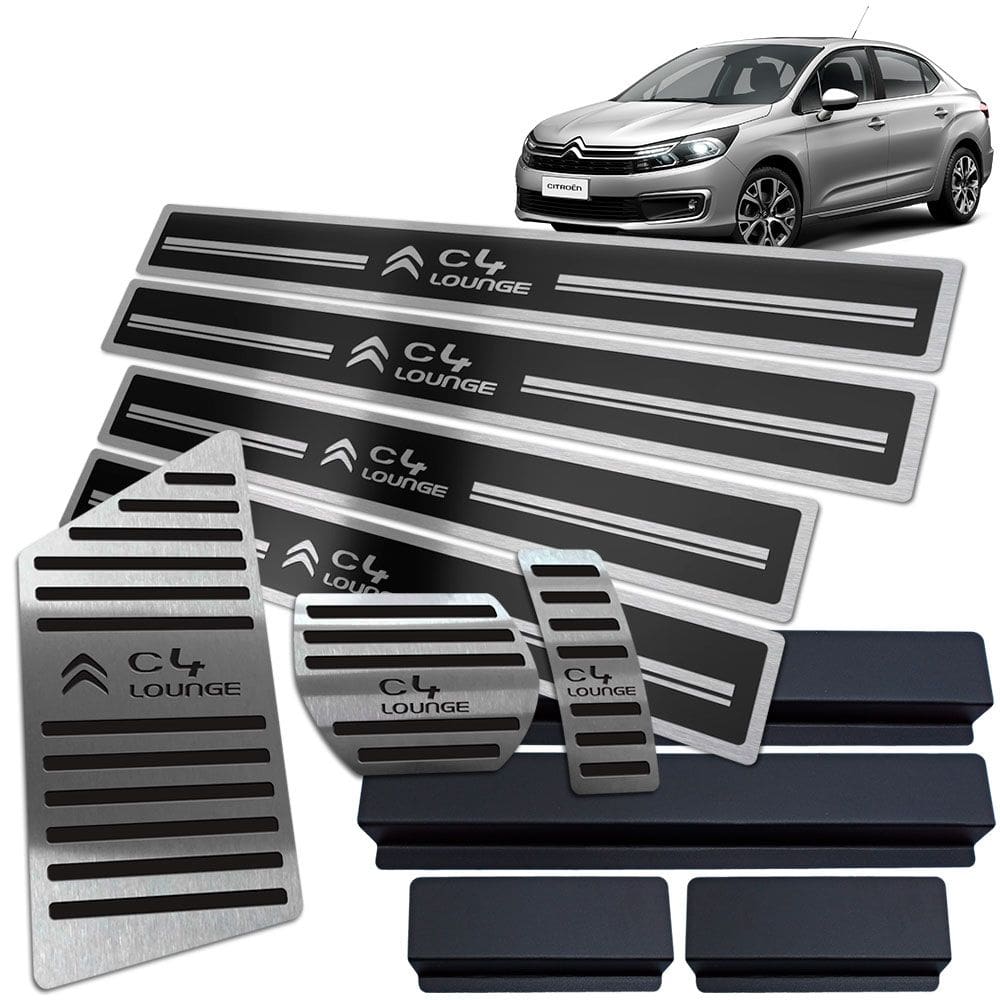 Descanso Pedaleira Auto Soleira Preto C4 Lounge 2014 A 2020