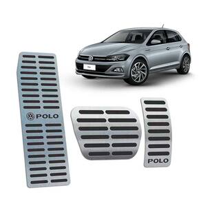Pedaleiras + Descanso De Pé Novo Polo 2018 Automático Preto