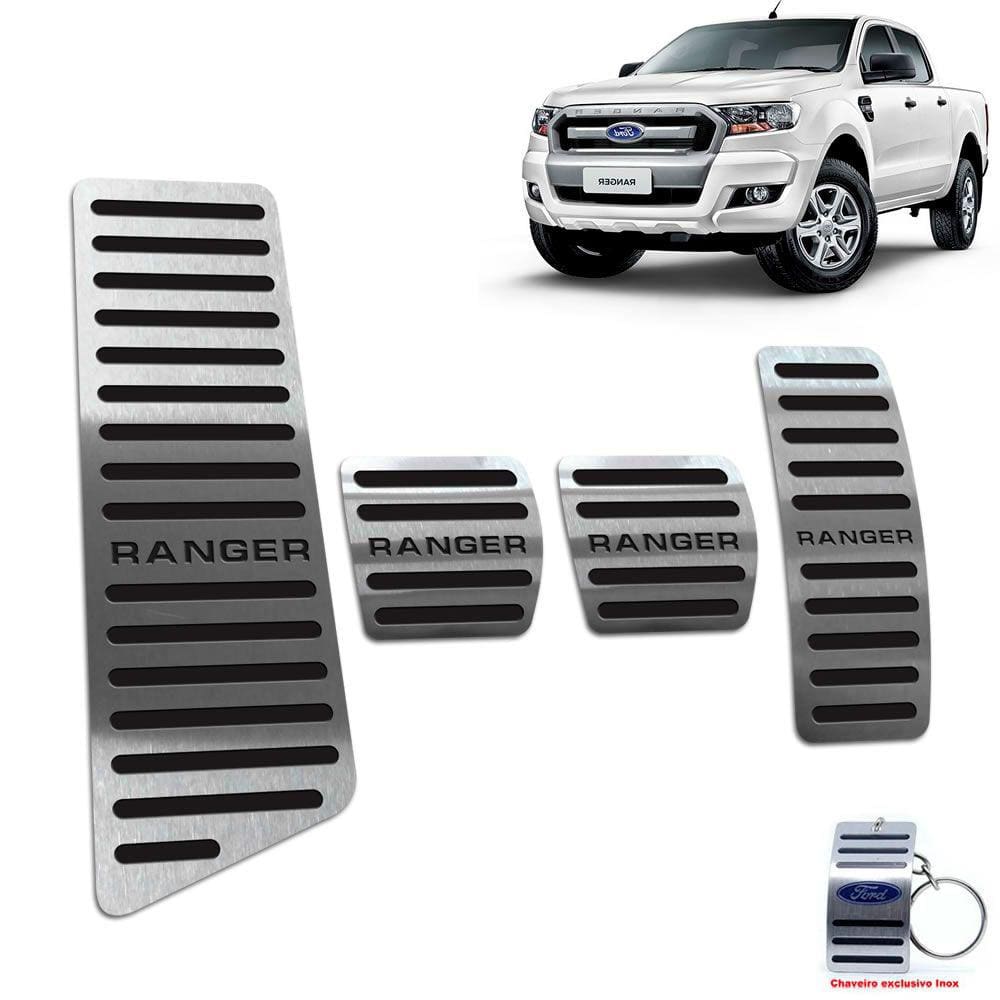 Pedaleira Manual Descanso Ford Ranger 2017 A 2020 Preto