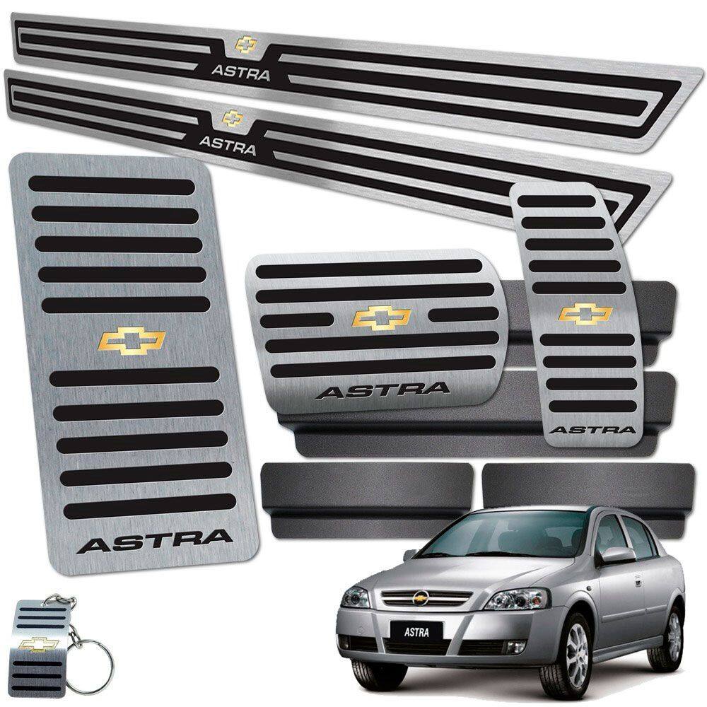 Descanso Pedaleira Automático Soleira Astra 2 Portas Preto