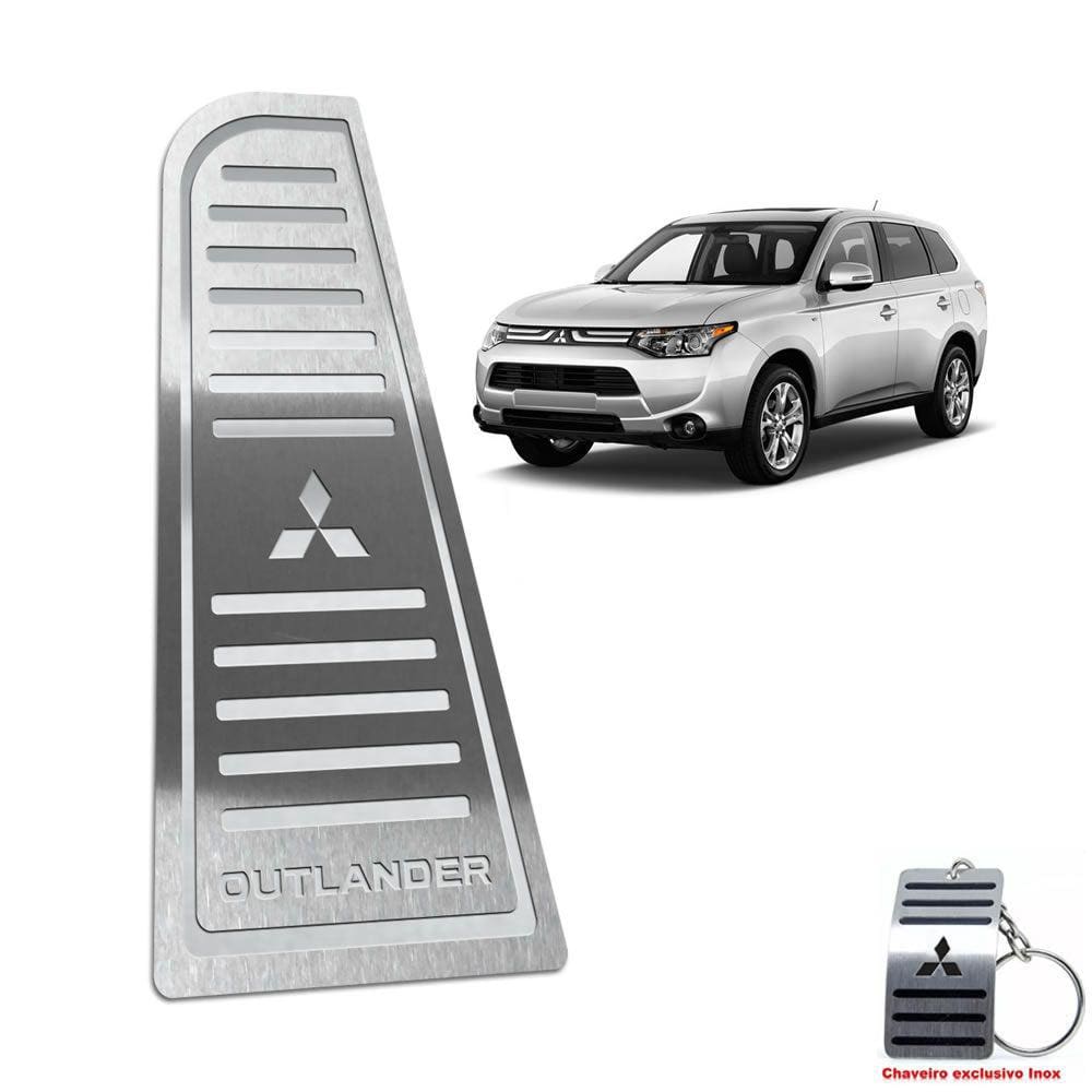 Descanso De Pé Mitsubishi Outlander 2014 Até 2017 Aço Inox