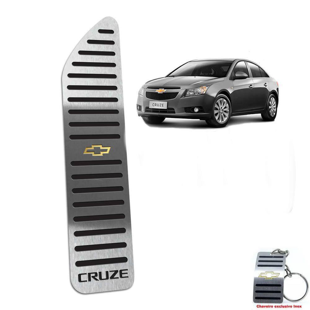 Descanso De Pé Em Aço Inox Chevrolet Cruze 2012 a 2016 Preto