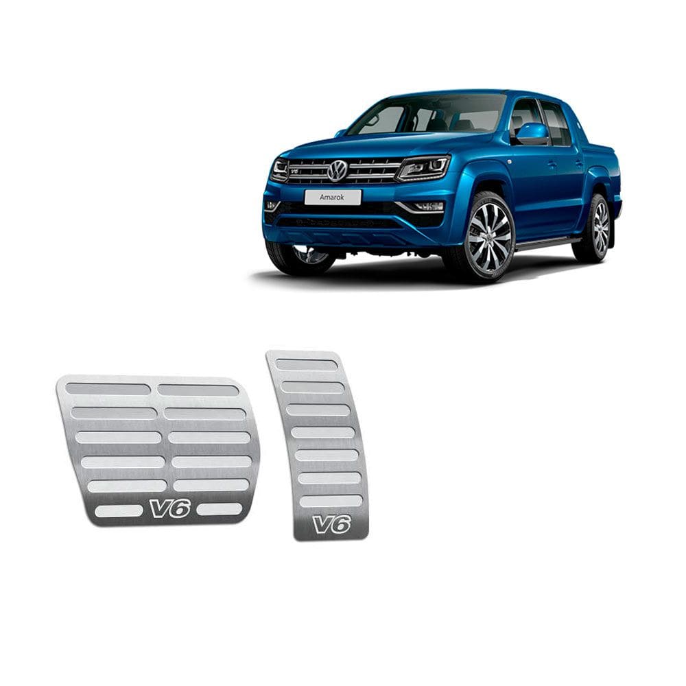 Pedaleiras Automático Volkswagen Amarok V6 2010/2019 Prata