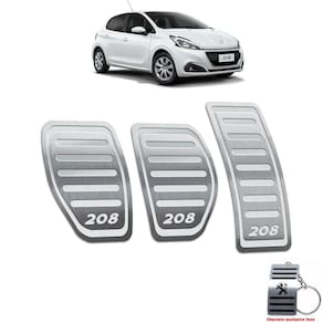 Pedaleira Peugeot 208 Manual 2013 Até 2020 Aço Inox