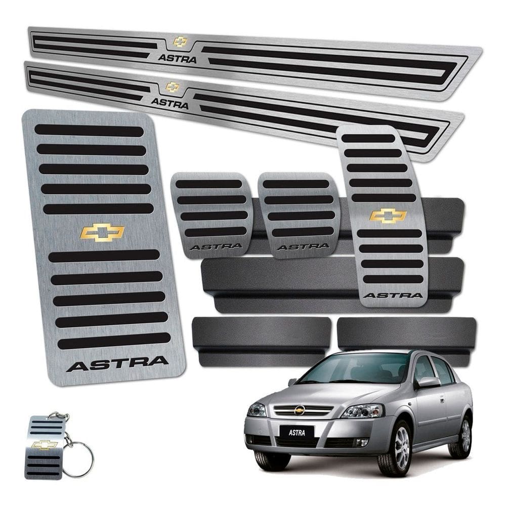 Descanso Pedaleira Soleira Astra 2 Portas Manual Preto