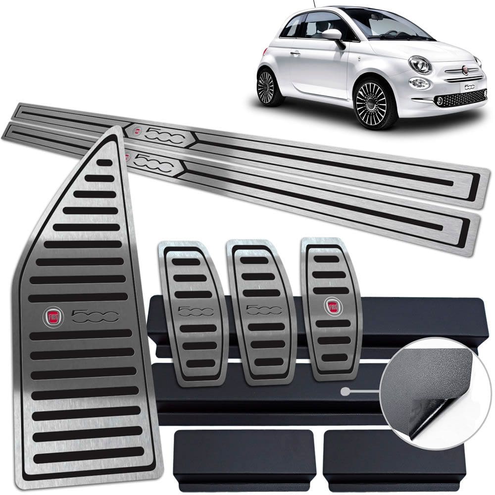 Soleira Pedaleira Manual Descanso Fiat 500 Preto