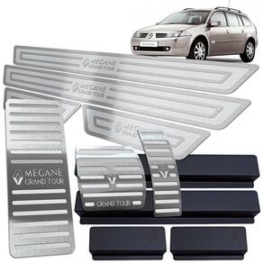 Kit Megane Grand Tour Automático 2007/2013 Prata Alto Relevo